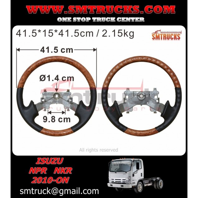 isl10-683a-isuzu-npr-nkr-nhr-steering-wheel-wooden